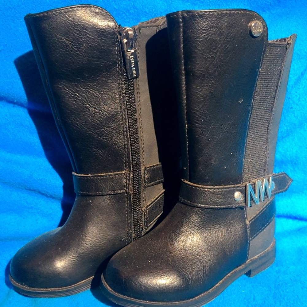 Kids Black Nine West Boots